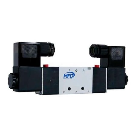 Bimba Mfg Co Bimba-Mead Pilot Solenoid Valve M4V420-15-120VAC, 5 Port, 2 Pos, Double, 1/2" NPT, 120VAC, Cv=2.79 M4V420-15-120VAC